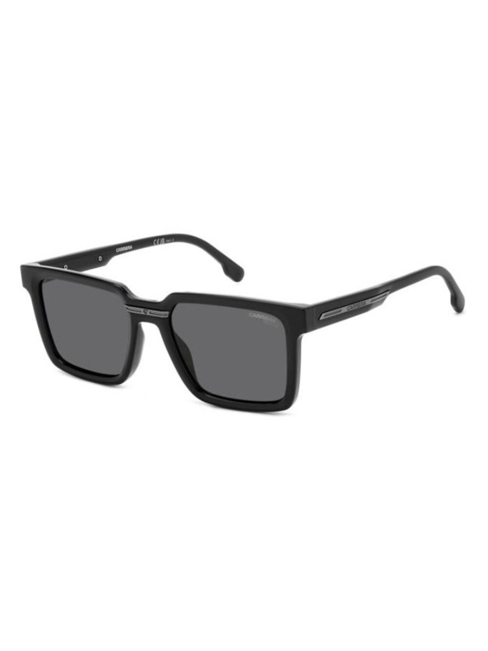 New Carrera Men's Sunglasses Black Square Grey Lens Injected Frame VICTORY C 02